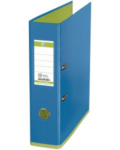 Photo Classeur à levier - Dos 80 mm - MyColour - Bleu clair/Vert clair : OXFORD 61025923