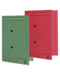 Chemise quadrillée A4 pour dossier de correspondance - Rouge - ELBA 100091662 Image