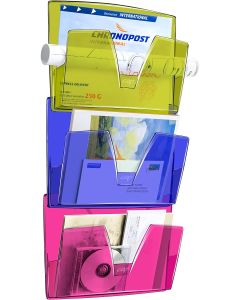 Présentoir mural - 3 Corbeilles A4 - Assortiment : CEP Visuel