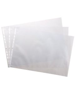 Lot de 10 Pochettes transparentes perforées - A3 à l'italienne : OXFORD Photo
