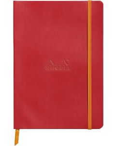 RHODIA : Carnet ligné RHODIARAMA A5 Rouge 117403C