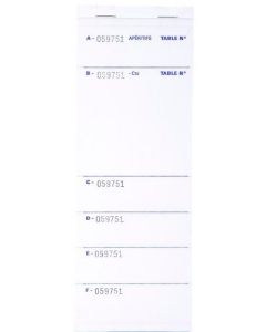 Bloc BRASSERIE Carnet autocopiant Tripli - 260 x 95 mm COGIR 11893