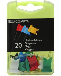 14099E Lot de 20 drapeaux de signalisation - Couleurs assorties EXACOMPTA photo
