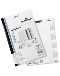 Bristols PC pour Badges - 75 x 40 mm : DURABLE Lot de 240 Visuel