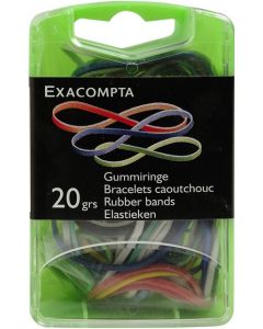 Elastiques - Lot de 100 - Assortiment de couleurs EXACOMPTA image