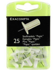 14900E Boite de 25 épingles - Blanc Exacompta photo