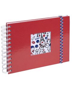 Album photos à spirales - 230 x 160 mm - Rouge : EXACOMPTA French'Class  image