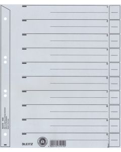 Photo Lot de 100 Intercalaires en carton A4 - 240 x 300 mm - Gris : LEITZ - 1654-00-85