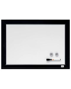 Tableau mural magnétique - 585 x 430 mm - Blanc/Noir : NOBO image