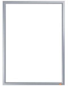 Cadre porte affiche en aluminium - 339 x 463 mm - A3 - Argent : NOBO image