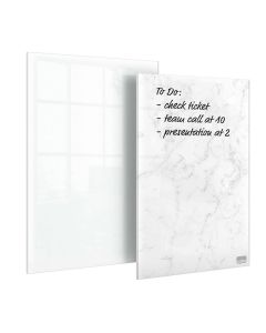 Bloc-notes en Verre - Mini Tableau - Lot de 2 : NOBO image