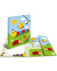 Chemise à élastiques A4 - Motif Frieda et ses amis : HERMA Ecole Maternelle image