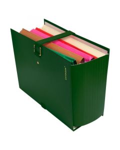 EXACOMPTA Extensor Balacron :  Chemises avec rabat à sangle - Vert 22007E Fermé