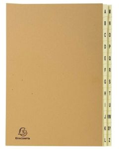 Trieur Alphabétique - 24 compartiments de A à Z - Brun EXACOMPTA Image