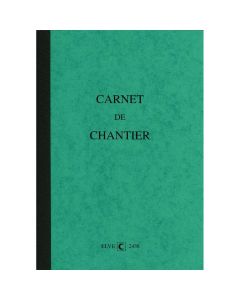 ELVE : Carnet de chantier Hebdomadaire / 7 jours 2438 (Gestion du personnel)