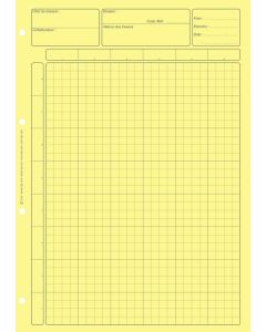 BLOC  JAUNE  : Matrice pour contrôle interne ELVE 2671 - Feuilles de travail 