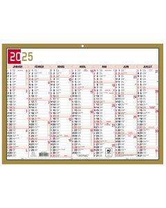 Calendrier 2025 130 x 170 mm EXACOMPTA 34411E 1er Semestre