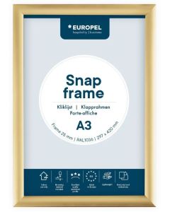 Cadre Porte affiche - A3 - Or : EUROPEL image