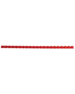 Baguettes de 21 anneaux - 6 mm - Rouge : GBC Lot de 100 visuel