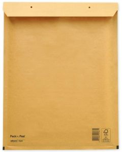 Pochettes d'expédition à coussin d'air - Marron - 290 x 370 mm : MAIL MEDIA Lot de 100 Visuel