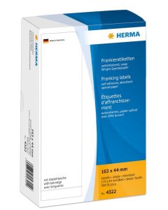 4322 HERMA : Etiquettes d'affranchissement 163 x 44 mm
