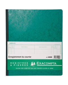 Registre Enregistrement du courrier 4400E EXACOMPTA (Couverture)