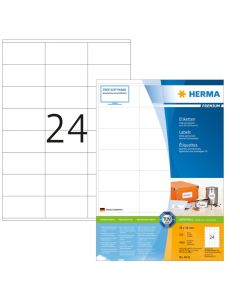 Étiquettes adhésives blanches - Multi-usages 4800  Herma 