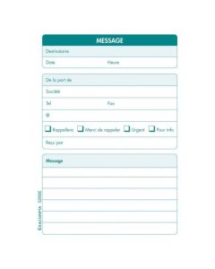 Messages téléphoniques carnets Exacompta 5290E Feuillets