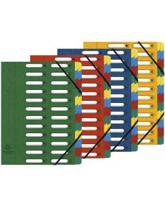 5324E EXACOMPTA  : Trieur avec élastiques  Assortiment photo