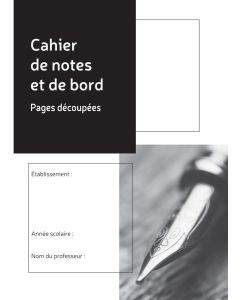 Cahier de Notes et de Bord Professeur LE DAUPHIN