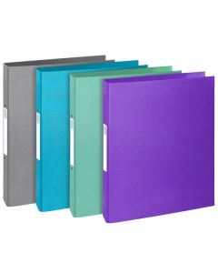 Classeur Rigide - 2 anneaux de 30 mm - Assortiment : EXACOMPTA Teksto image