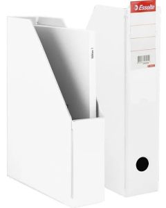 Porte-revues - Dos de 70 mm - Blanc : ESSELTE Vivida Visuel