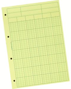 Bloc Audit - Jaune - 6  colonnes avec en-tête  EXACOMPTA  5706E 