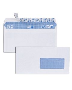 Enveloppe avec fenêtre - DL 110 x 220 mm Blanc GPV Lot de 50