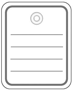 Etiquettes de prix à trou avec fil - 48 x 65 mm - Blanc HERMA Lot de 1000