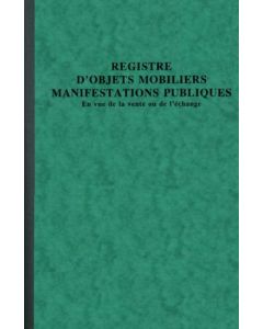 7430E Registre d'objets mobiliers - Manifestations publiques Exacompta