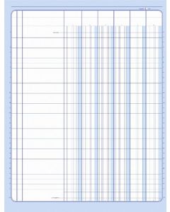 ELVE  : Registre 81061 - Journal de 6 colonnes sur 1 page - 297 x 210 mm (Cahier comptable)