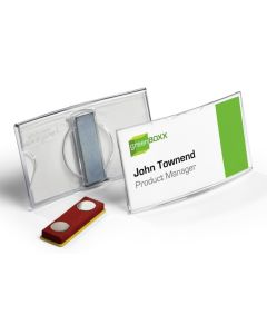 Lot de 25 Badges à Aimant - 75 x 40 mm : DURABLE 8123-19 Visuel