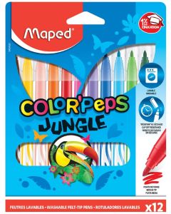 Étui de 12 feutres - Color'Peps Jungle - Assortiment MAPED Image