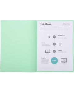 Sous-chemises pour dossier A4 Vert EXACOMPTA 850104E