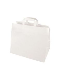 Sac en Papier - 320 x 215 x 270 mm - Kraft Blanc PAPSTAR Lot de 50 sac