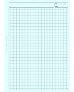 BLOC AUDIT Bleu 3 colonnes avec en-tête - Feuille de travail ELVE 2632
