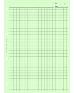 BLOC AUDIT Bleu 3 colonnes avec en-tête - Feuille de travail ELVE 2632