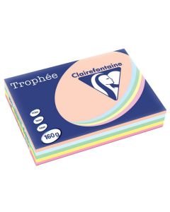 Ramette de papier Trophée de 250 feuilles A4 160g - Assortiment de Couleurs Pastel : CLAIREFONTAINE Visuel