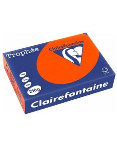 Ramette de papier de 250 feuilles A4 210g - Rouge Cardinal : CLAIREFONTAINE Trophée Visuel