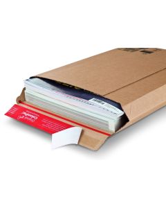 Pochette d'expédition en carton - Marron - 265 x 357 mm : COLOMPAC Visuel