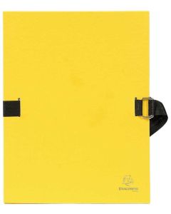 Chemise à sangle toilée - Jaune - Dos extensible : EXACOMPTA Image