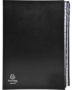 Trieur alphabétique - 26 compartiments - Noir  621265E EXACOMPTA photo