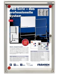 Vitrine d'Intérieur plate 1 feuille A4 - 280 x 370 mm : FRANKEN X-tra!Line Visuel