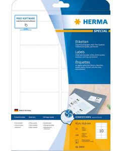 Étiquettes adhésives Jet d'Encre - 83,8 x 50,8 mm. - Blanc HERMA 8830
